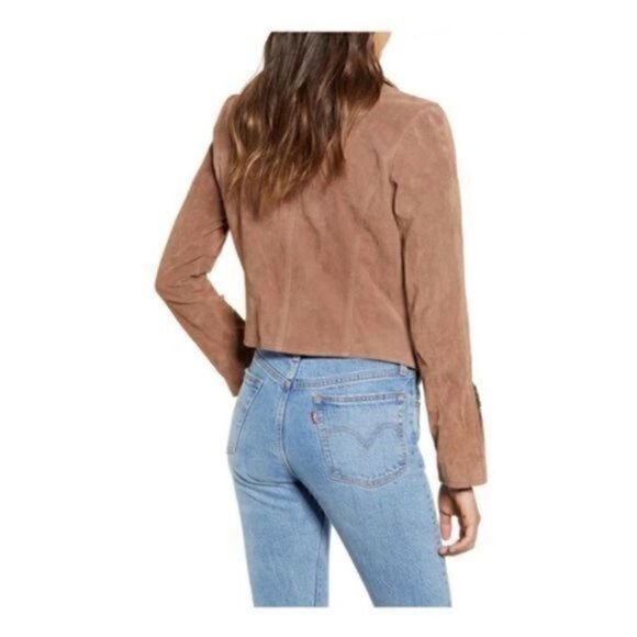 BlankNYC Leather Moto Tan Jacket Small NWT - Picture 11 of 12